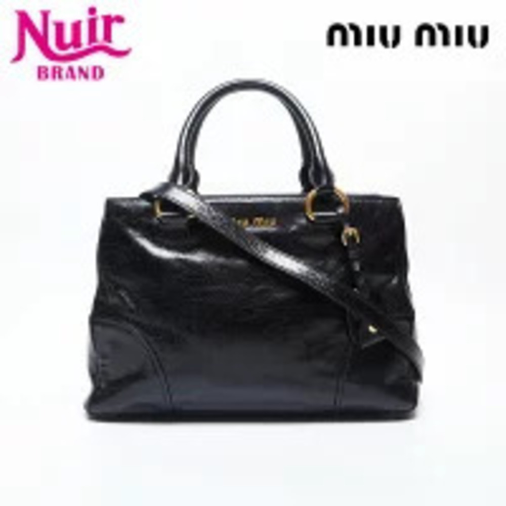 Miu Miu Vitello Luxe handbag black